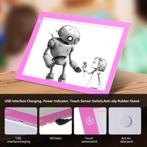 Light Pad Drawing A4 Tracing Light Table LED Copy Board Ultra-Thin D - Picture 2 of 6