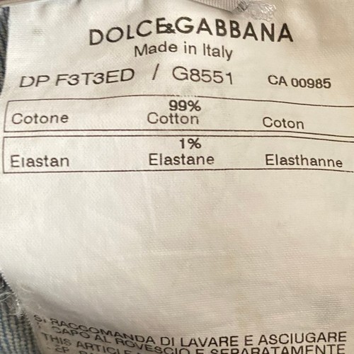 Jeans de tiro bajo Dolce Gabbana vintage años 00 hechos en Italia para mujer 40 (28?) Azul - Imagen 18 de 18