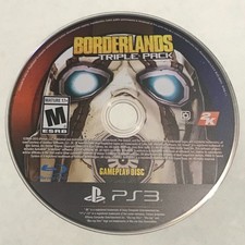 Borderlands Triple Pack (Sony Playstation 3, 2015) PS3 Tested Gameplay Disc Only