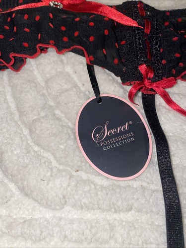 Primark Secret Possession Suspenders red and black, new With Tag Very Pretty. - Picture 3 of 6