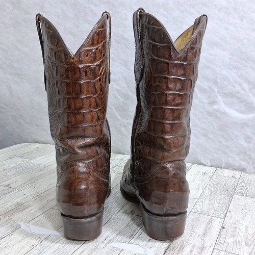 Buitre Alligator Stiefel Herren 8 Leder Country Western Rodeo Cowboy - Bild 3 von 14