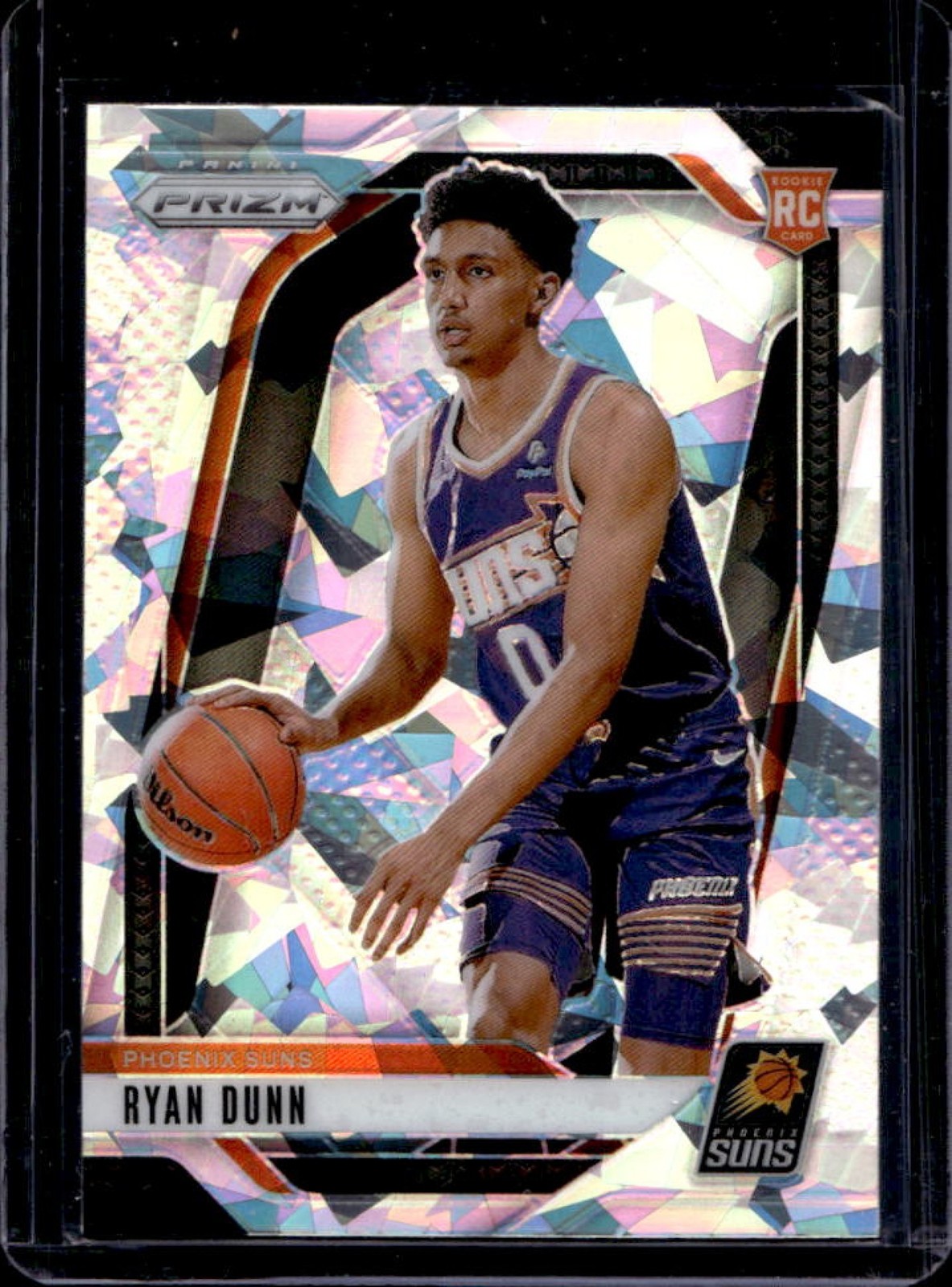 2024-25 Prizm Ryan Dunn RC Ice Rookie #258 Suns