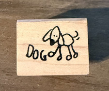 Judith Rubber Stamp Dog J1