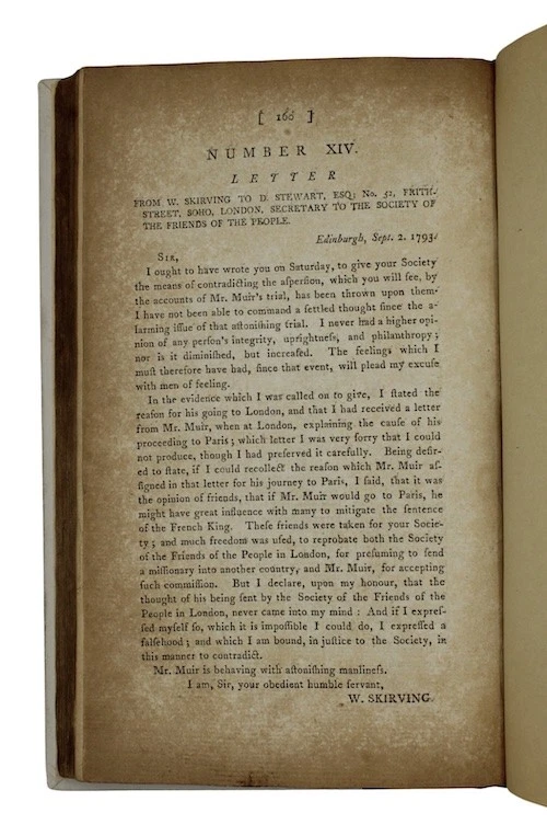 1793 THOMAS MUIR TRIAL Legal History QUAKERS Thomas Paine SCOTTISH MARTYRS - Image 3 of 4