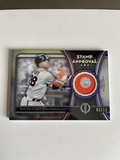 2020 Topps Tribute Baseball Buster Posey Stamp Of Approval Relic Purple 43/50 