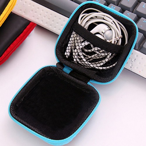 Earbuds Carrying Case, Portable Earphone Pouch Phone Accessories Organizer - Picture 4 of 20