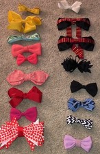 Kids Girls Handmade Bow Barrettes Clips Lot 17 