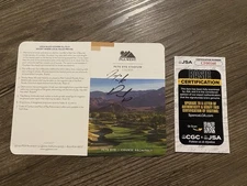 Nick Dunlap Signed PGA West Golf Scorecard 2024 American Express Champion JSA