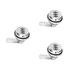 3 Pieces Combination Cam Lock Furniture Password Locks Code for Cabinet
