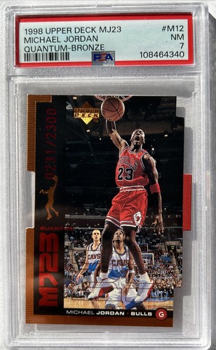 1998 Upper Deck MJ23 Michael Jordan Quantum Bronze PSA 7 231/2300 Bulls - Picture 1 of 2
