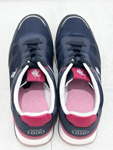 U.S POLO Assn Men's Lace Trainers Shoes Navy and red UK 10 EUR 45 - Picture 8 of 9