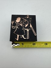 Printing Letterpress Printers Block Artist Paint Brush Painting  Canvas On Easel