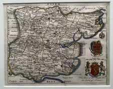 1746 Antique map - Essex - by Samuel Simpson