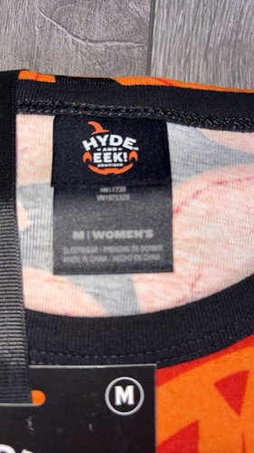 Conjunto de pijama de calabaza de Halloween Hyde & Eek para mujer talla mediana 2 piezas nuevo con etiquetas - Imagen 3 de 4