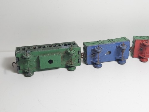 Dinky Toys No 19 Vorkrieg Lok Zug gemischte Güter Personen - Bild 11 von 14