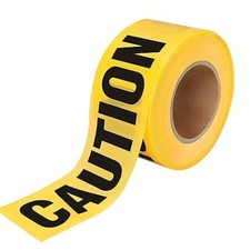 Caution Tape 3" x 1000 Ft Yellow Caution Tape Roll High Visibility Barricade ...