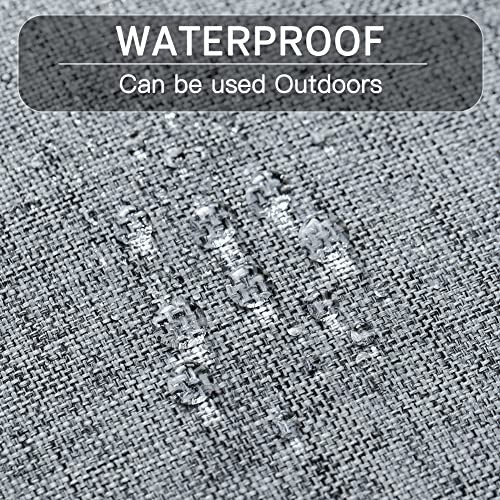 4er Pack Outdoor Überwurf Kissenbezüge 18 x 18 18" x 18" (4er Pack) Hellgrau - Bild 5 von 8