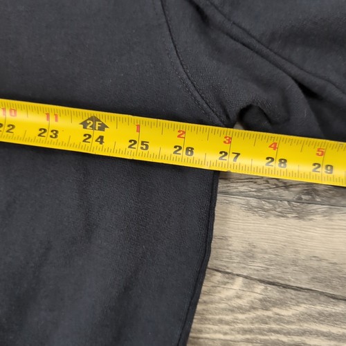 Guinness XL Mens Hoodie Black Cotton Harp Ireland Logo Pullover Sweatshirt - Picture 7 of 11