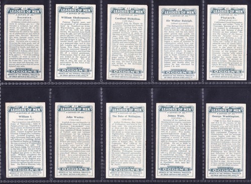 Ogdens LEADERS OF MEN 1924 Set Of 50 Abraham Lincoln George Washington - Picture 10 of 10
