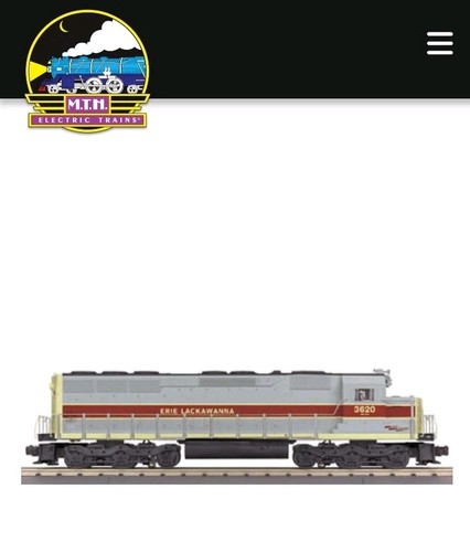 RailKing MTH 30-2363-1 Erie Lackawanna SD-45 Diesel Engine w/Proto-Sound 2.0 NOS - Picture 8 of 16