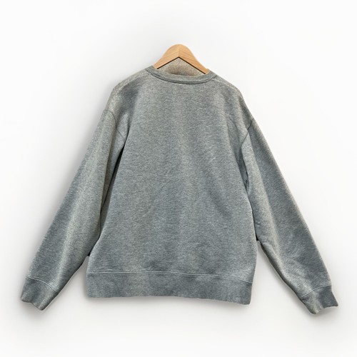 Sudadera Pullover Gris De Colección Y2K Antigua Azul Marino Bordada Cuello Redondo Deletrear XL - Imagen 2 de 10