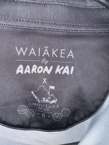 Herren Waiākea x Aaron Kai Oahu Golfbekleidung OGA Poloshirt Hawaii Größe Small LE - Bild 8 von 12
