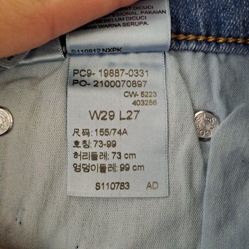 Levis Jeans Womens Size 29 Blue Boyfriend Straight Leg Stretch Mid Rise Ankle - Bild 23 von 24