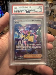 2024 POKEMON PAF EN-PALDEAN FATES SPECIAL ILLUSTRATION RARE #237 IONO PSA 10🪙