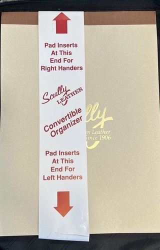 Scully 490-11-F-24 Leder Portfolio 3-Wege Reißverschluss Dokument Organizer Schwarz - Bild 9 von 11