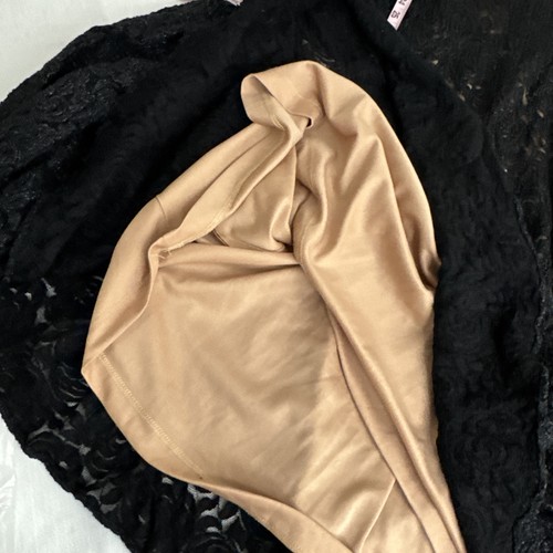Vestido de noche Cache para mujer talla 6 cola de sirena negro encaje sin tirantes formal - Imagen 19 de 19