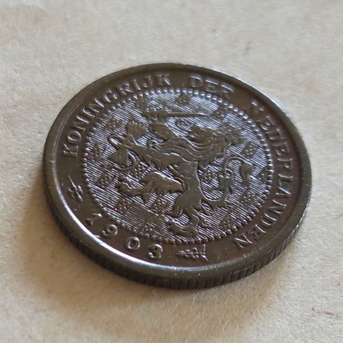 Münze Königreich NIEDERLANDE 1903 - 1/2 Cent - Königin Wilhelmina Nederland vzgl - Afbeelding 3 van 5