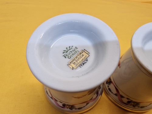 2x Richard Ginori Porzellan Florence Espresso Tasse/ Untertasse Sammeltasse - Bild 22 von 24