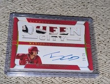 2022 T.J. TJ FRIEDL NATIONAL TREASURES SIGNATURE NAMES 3CLR JERSEY AUTO /25 REDS