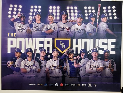 2025 LSU TIGERS BASEBALL POSTER