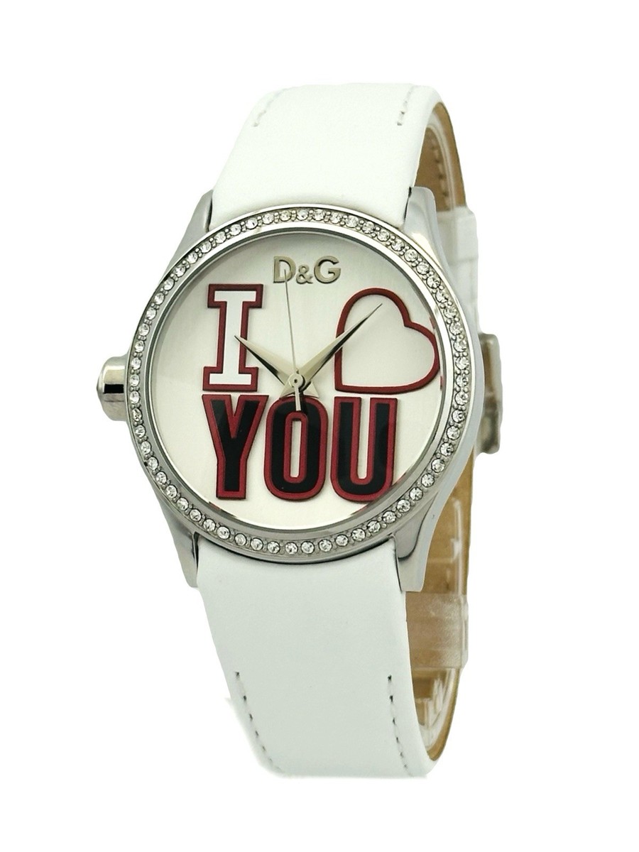 Dolce & Gabbana Women's DW0148 Peek A Boo Stone Bezel , I ❤️ YOU