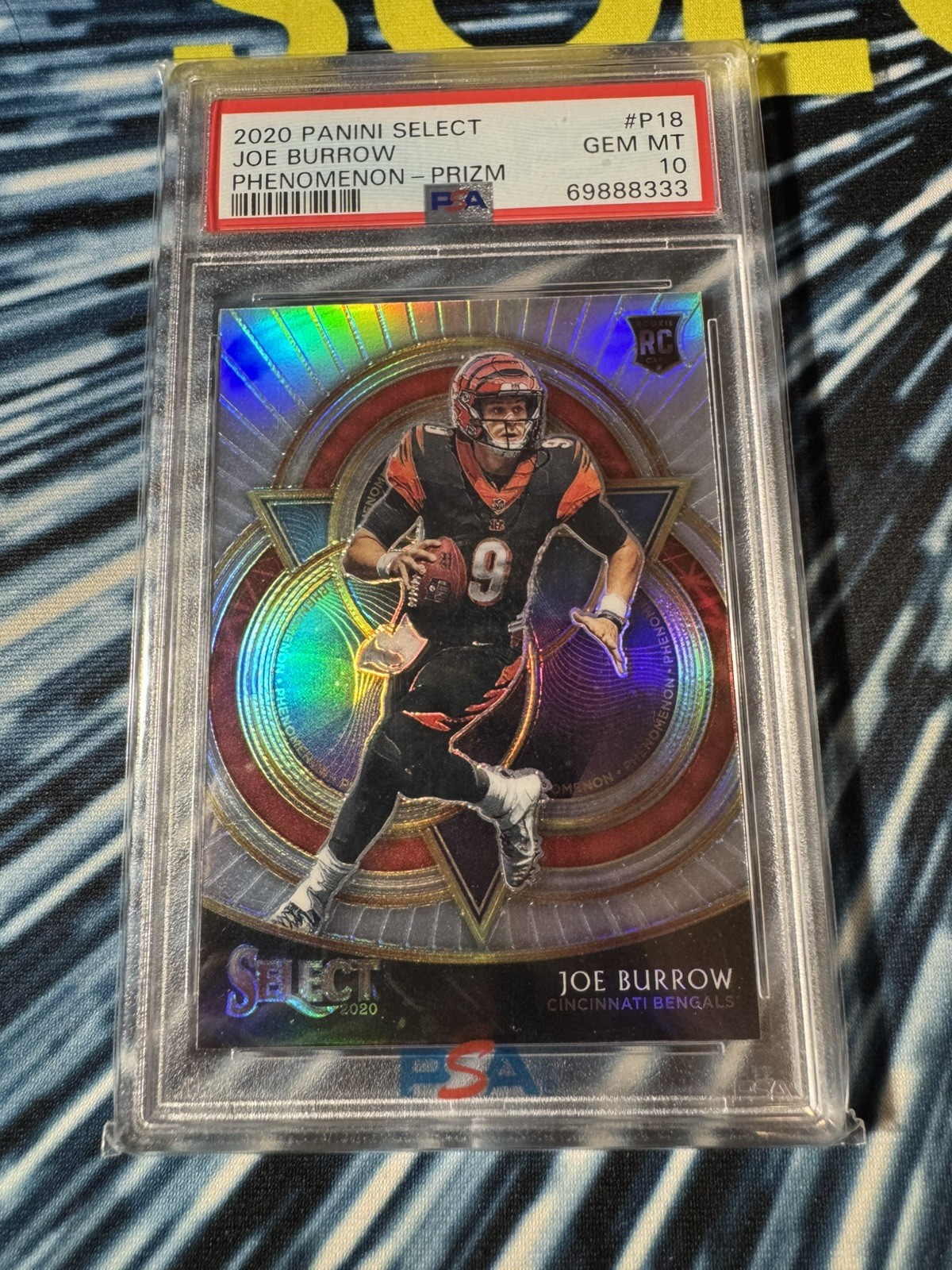 Joe Burrow Panini Select Phenomenon #P18 Prizm