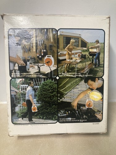 Vintage Verlängerungskabel zwei Steckdosen einziehbare Bank Junge - Bild 2 von 12