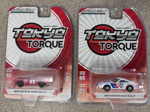 GREENLIGHT TOKYO TORQUE1972 DATSUN 240 Z & 1970 DATSUN 240Z Rally Set Of 2 - Picture 2 of 5