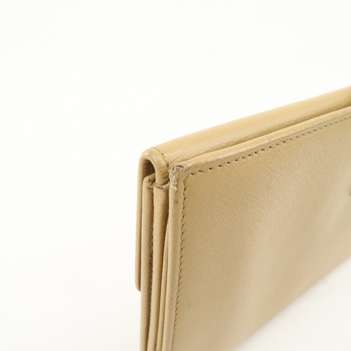 CHANEL COCO Button Leather Double Hook Long Wallet Beige A20905 Auth Used F/S - Picture 11 of 24