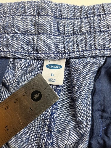 Pantalones cortos Old Navy para mujer talla XL (36x25 MEDIDOS) mezcla de lino azul playa - Imagen 12 de 12