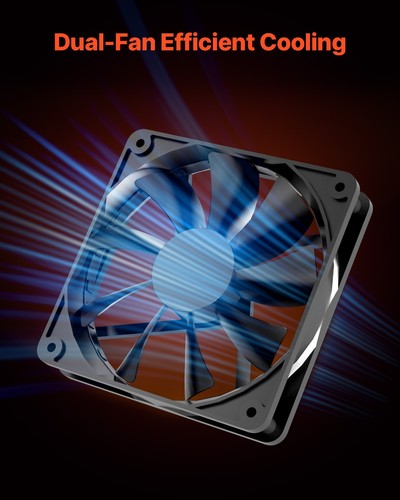 VEVOR Case per PC Compatto 2 Ventole Case per Computer da Gioco Scheda Madre ATX - Foto 6 di 12