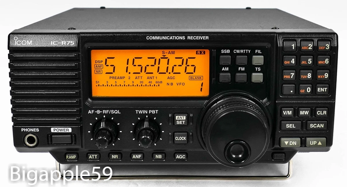 ICOM IC−R75 ／AD-55J 完動・未使用品 Icom R75 for sale | eBay