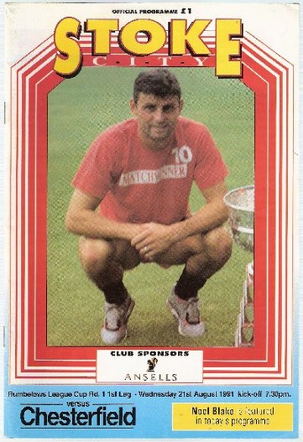 Programme Stoke City - Chesterfield League Cup 1991 - Picture 1 of 1