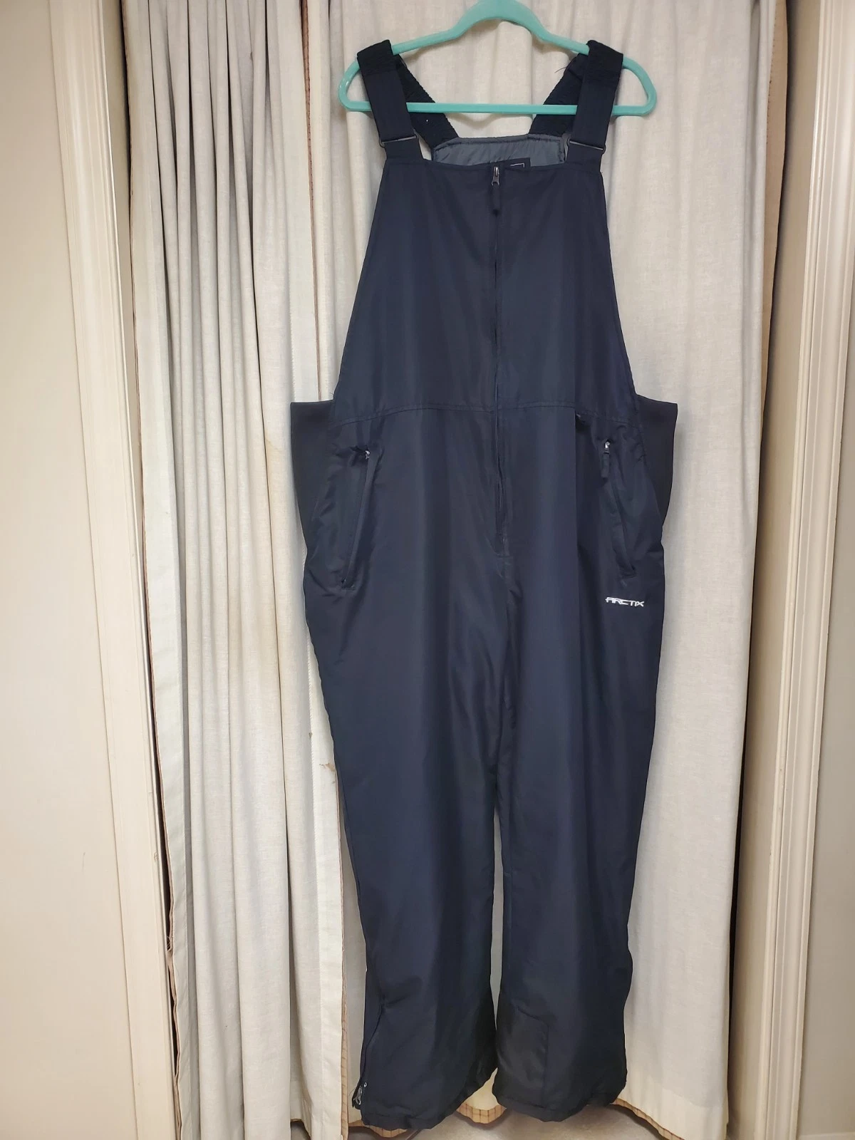 Mens ARTIX Insulated Snow/ Ski Bib- Overalls In Black Size 3XL