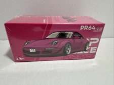 Pop Race 1:64 Porsche 911 Carrera RWB 997 Pink Diecast Model Car PR640202