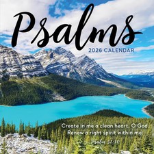 TF Publishing, Psalms 2026 Wall Calendar, 12'' X 12'', 12-Month Calendar with S