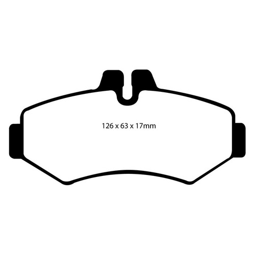 EBC Greenstuff brake pads (Rear) – ref. EBC113321 – for VW LT 2 28-35 LT 2 28-46 - Picture 2 of 6