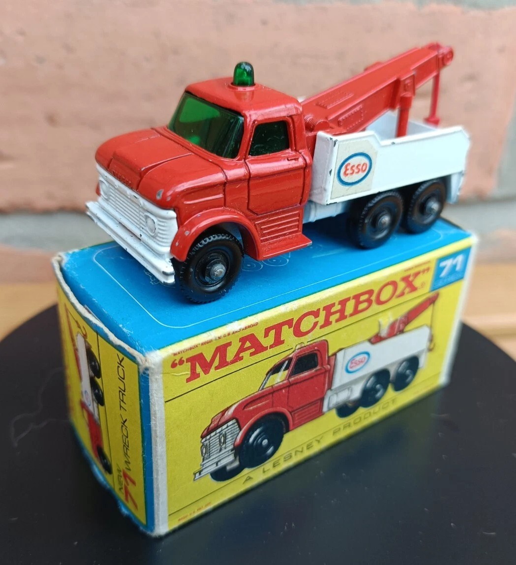 ミニカー MATCHBOX No.71 WRECK TRUCK MATCHBOX LESNEY #71 WRECK TRUCK WITH BOX ENGLAND NM
