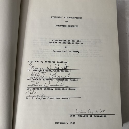 Students misconceptions of computing concepts 1987 J. Galloway. HB - Foto 6 di 11