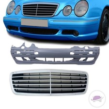 Mercedes E-Klasse W210 Stoßstange vorne +Kühlergrill Chrom Avantgarde Mopf 99-02